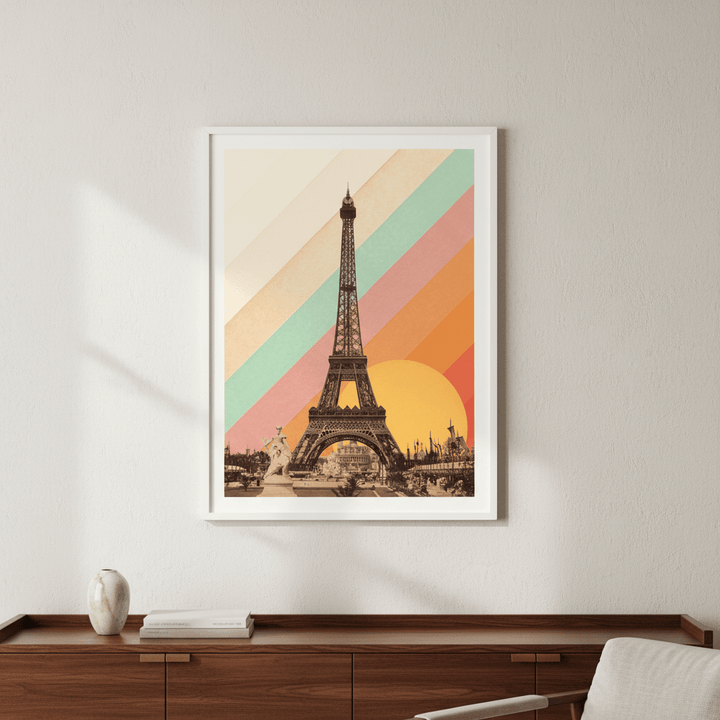 Eiffel Tower Rainbow by Florent Bodart wall - art - picture - poster