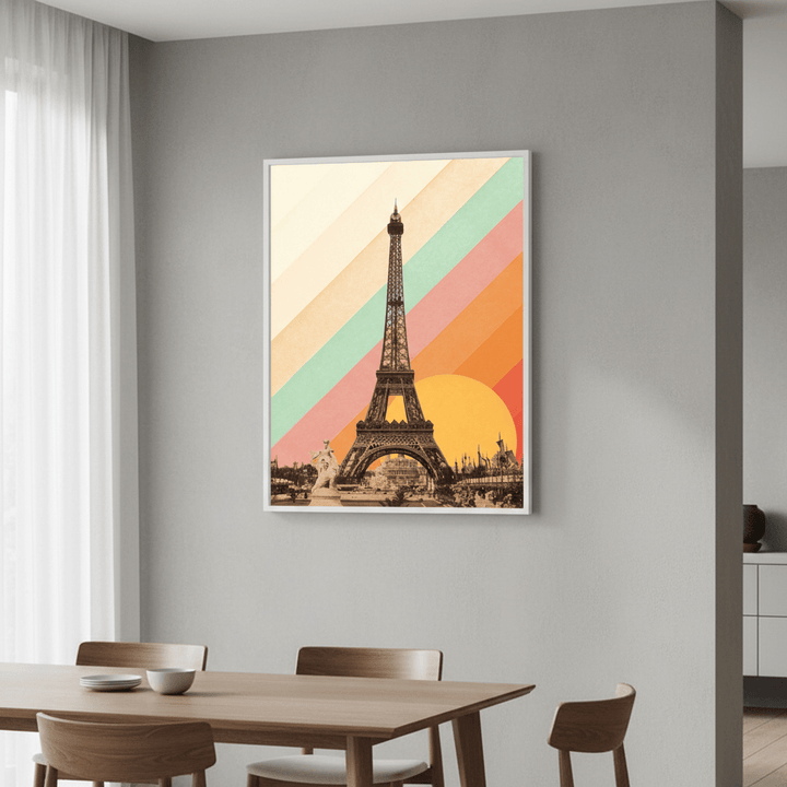 Eiffel Tower Rainbow by Florent Bodart wall - art - picture - poster