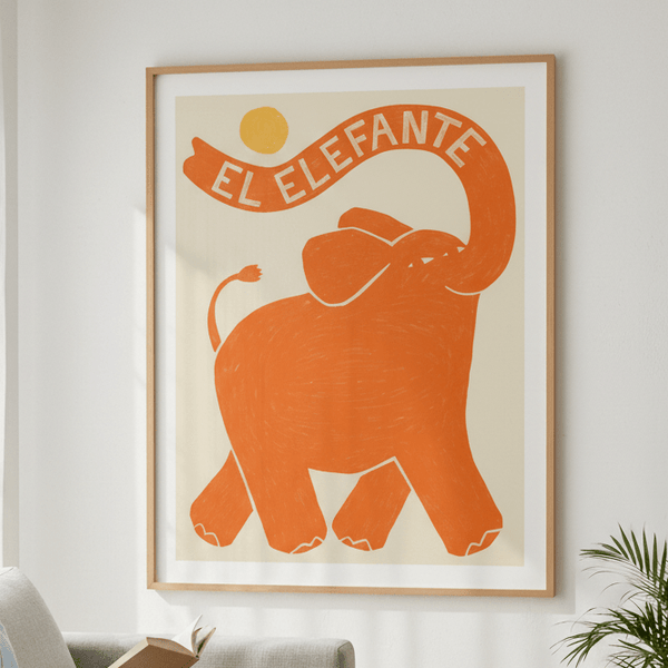 El Elefante Orange by Manne Jalilian