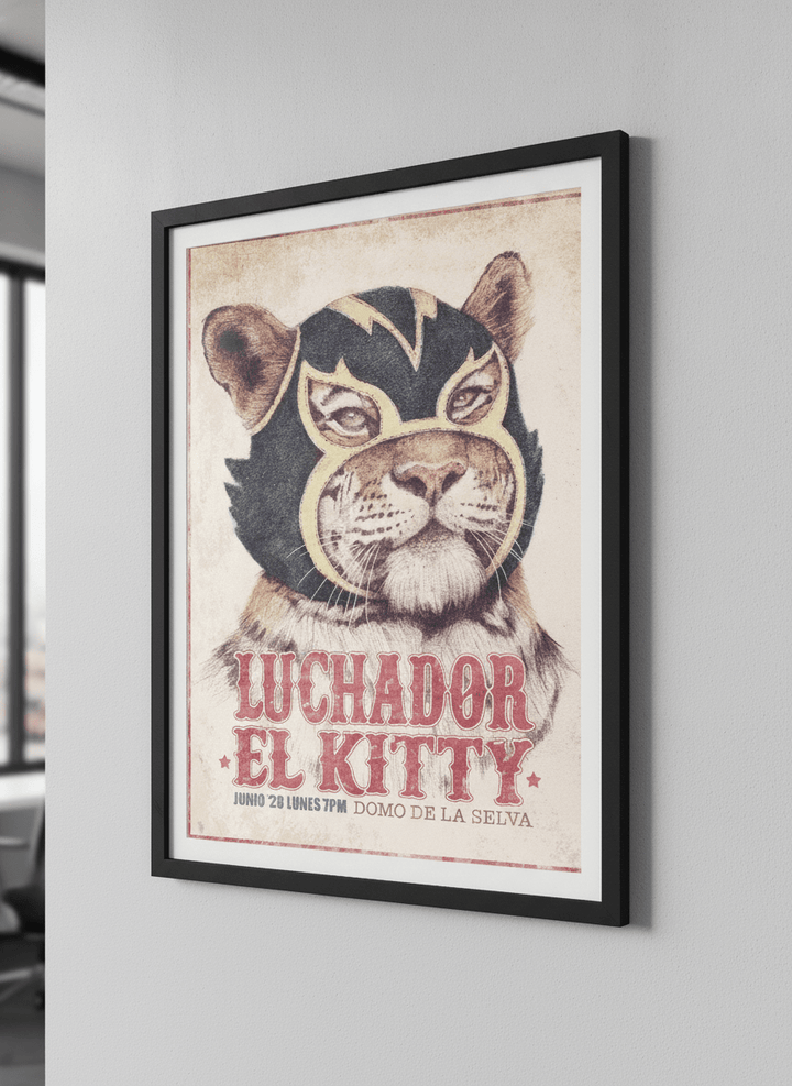 Contemporary wall art featured in a bright modern office workspace