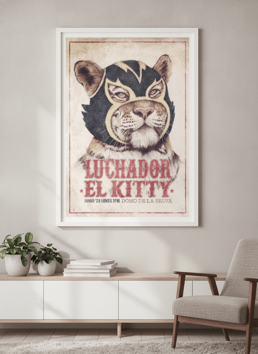 Modern wall art styled above a sofa in a neutral living room
