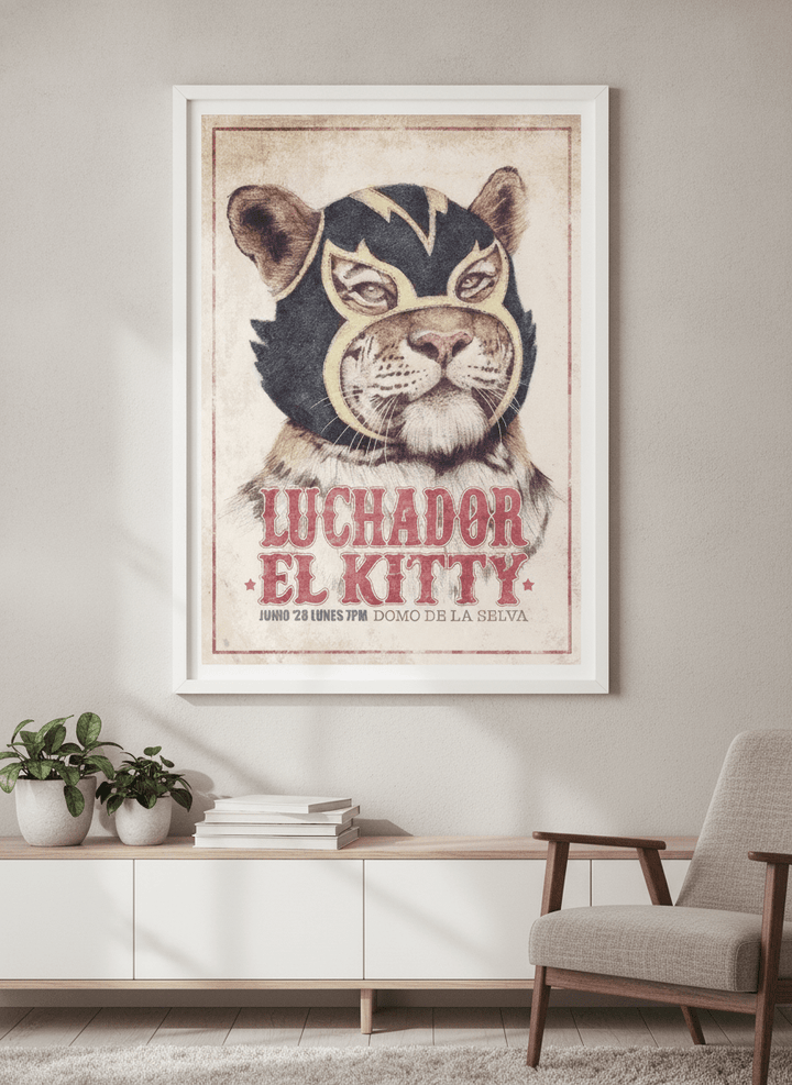 Modern wall art styled above a sofa in a neutral living room