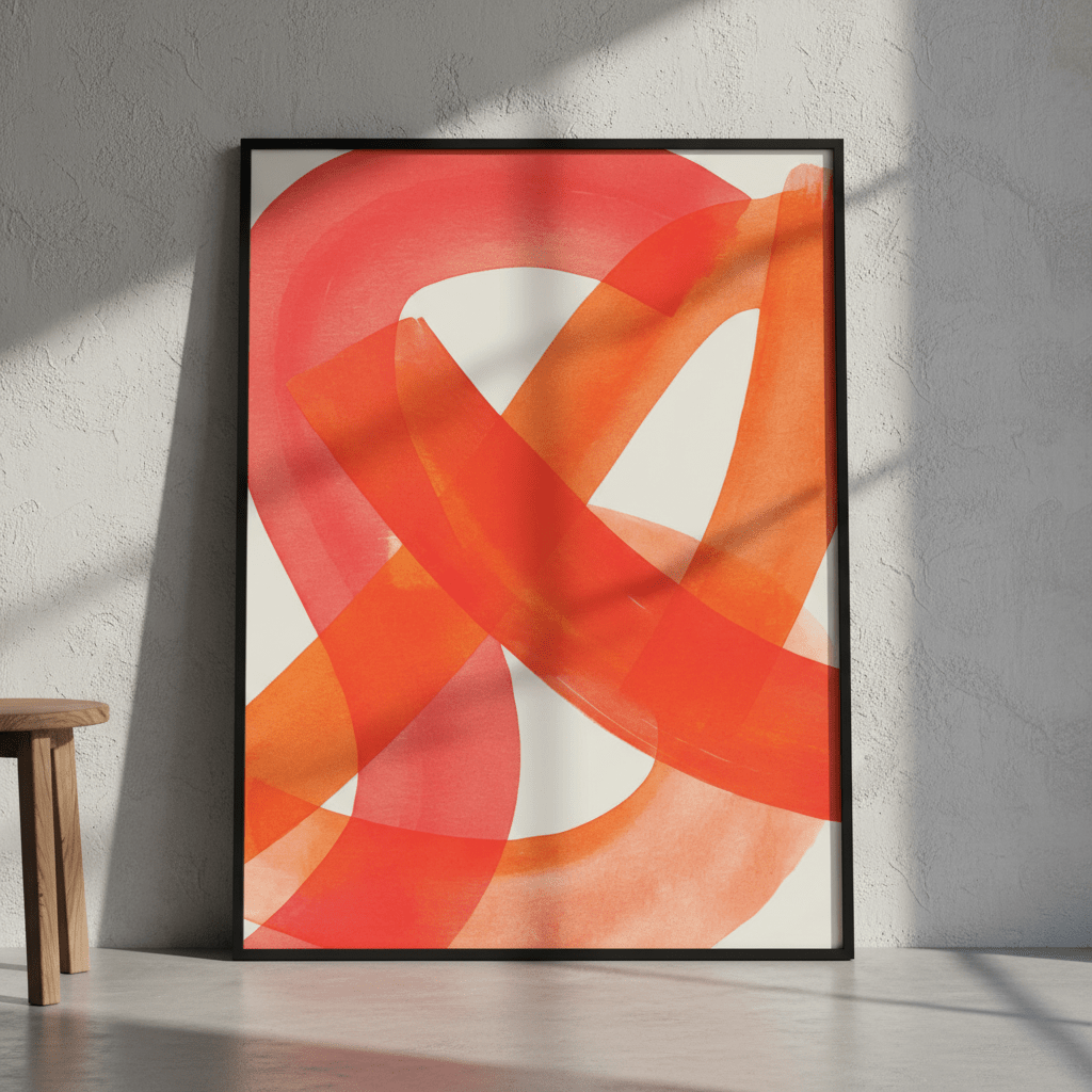 Ember Crossing Abstract Wall Art wall - art - picture - poster