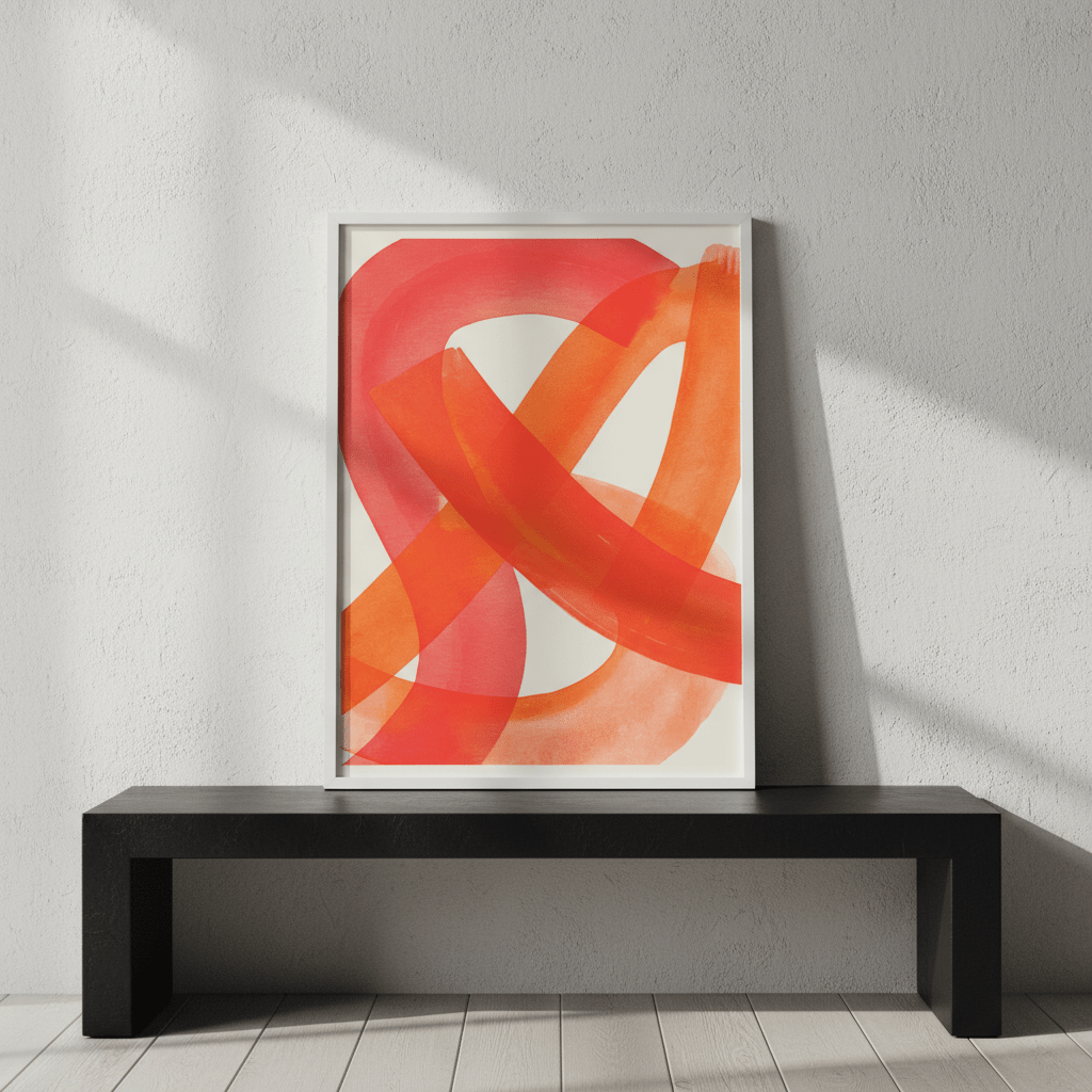 Ember Crossing Abstract Wall Art wall - art - picture - poster