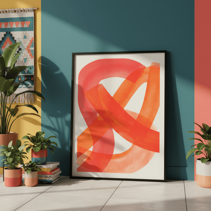 Ember Crossing Abstract Wall Art wall - art - picture - poster