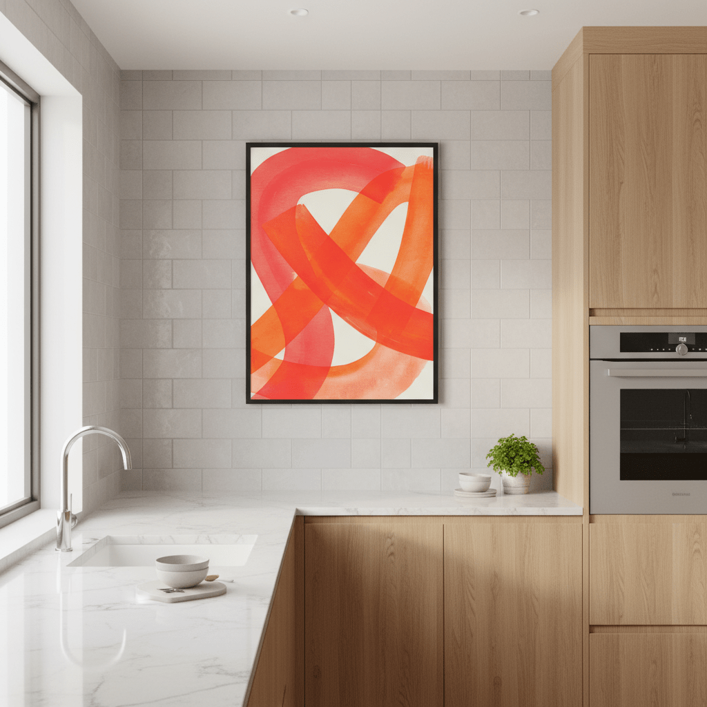 Ember Crossing Abstract Wall Art wall - art - picture - poster