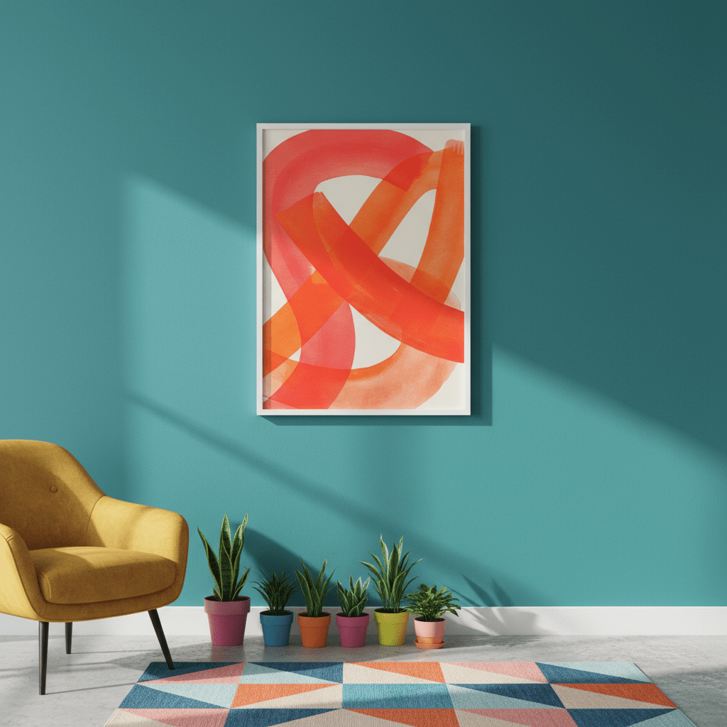 Ember Crossing Abstract Wall Art wall - art - picture - poster