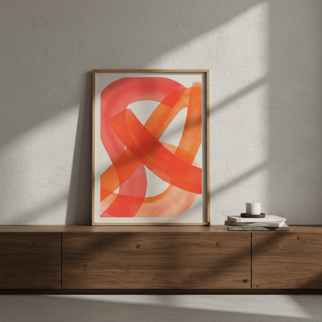 Ember Crossing Abstract Wall Art wall - art - picture - poster