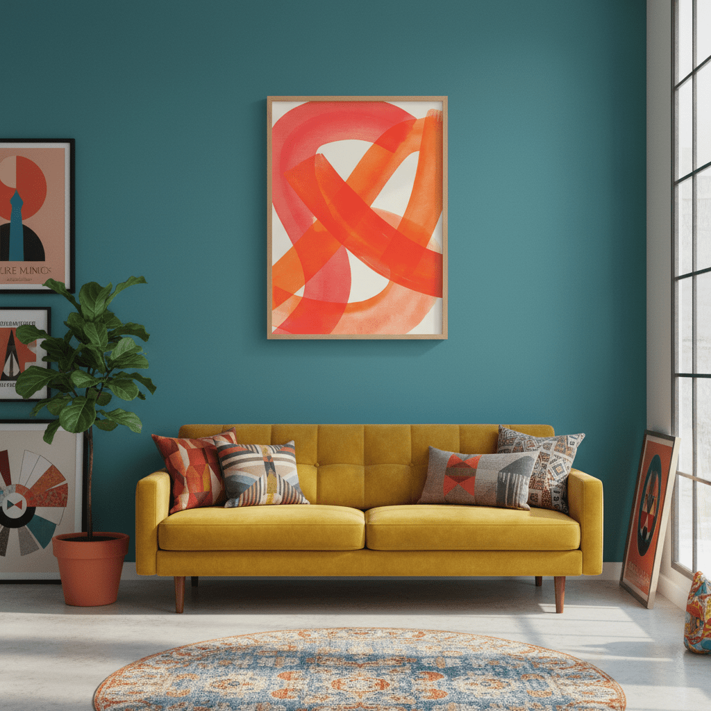 Ember Crossing Abstract Wall Art wall - art - picture - poster