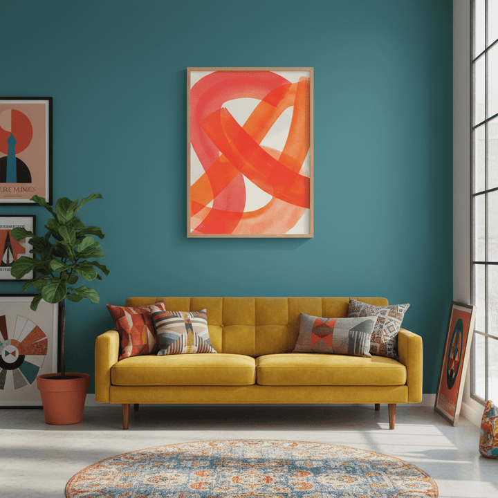 Ember Crossing Abstract Wall Art wall - art - picture - poster