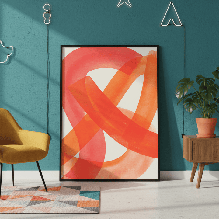Ember Crossing Abstract Wall Art wall - art - picture - poster