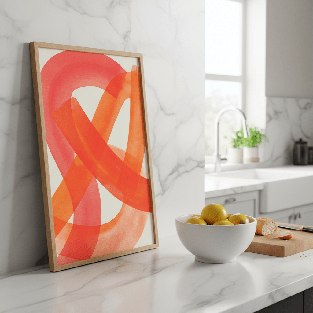 Ember Crossing Abstract Wall Art wall - art - picture - poster