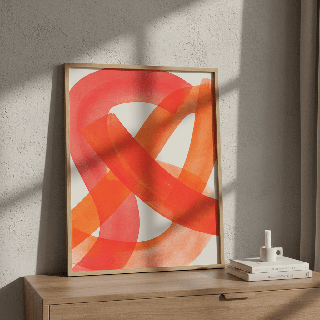 Ember Crossing Abstract Wall Art wall - art - picture - poster