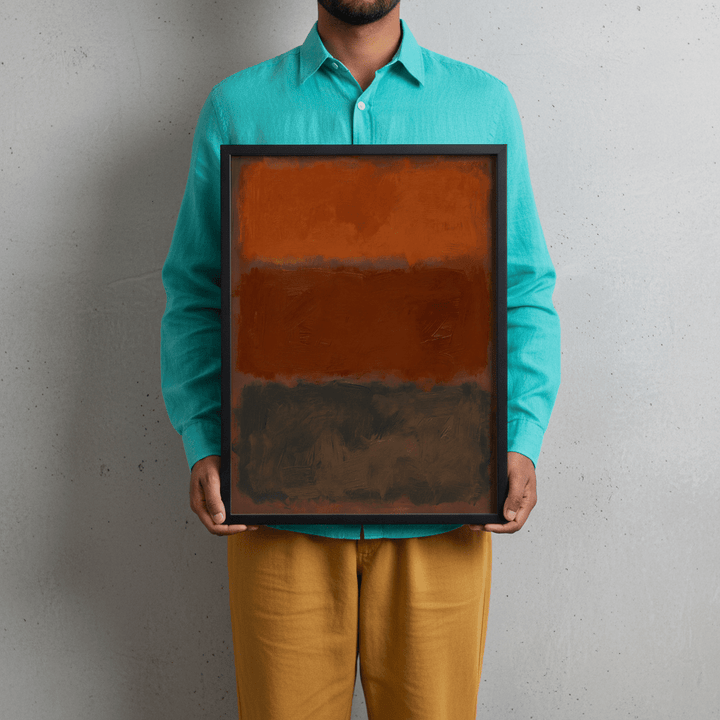 Ember Horizons, Mark Rothko Inspired Abstract Art wall - art - picture - poster