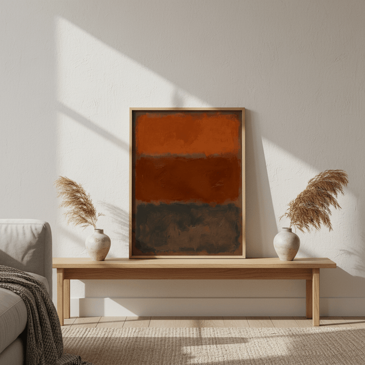 Ember Horizons, Mark Rothko Inspired Abstract Art wall - art - picture - poster