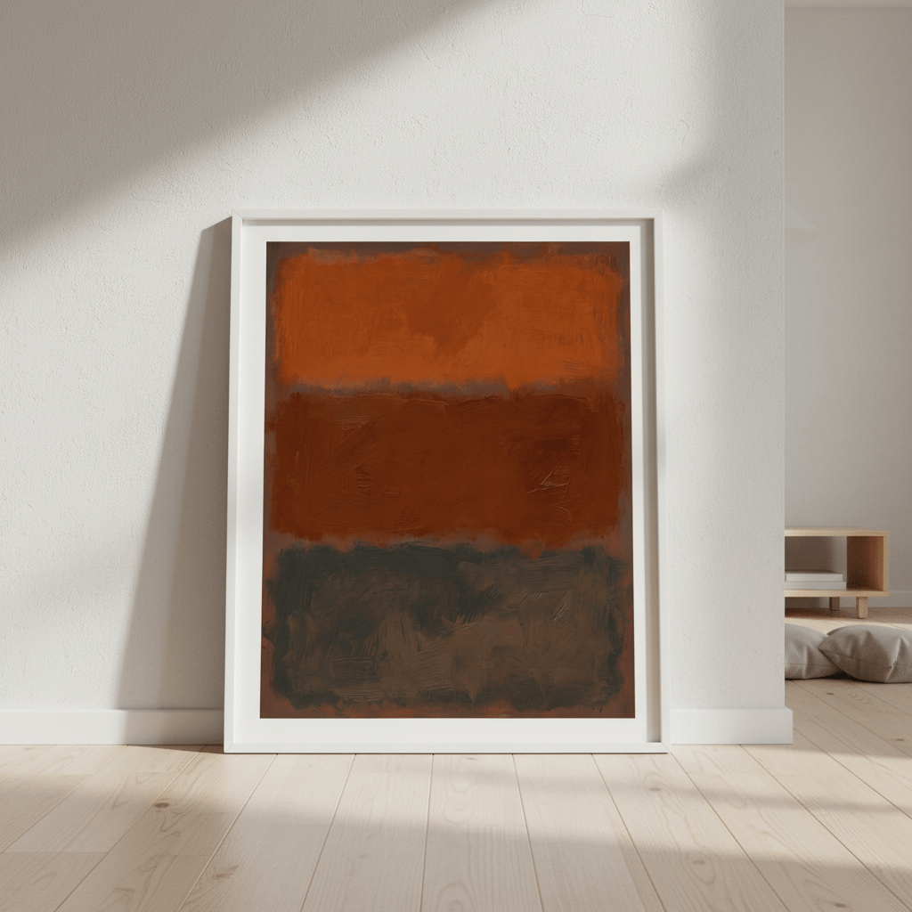 Ember Horizons, Mark Rothko Inspired Abstract Art wall - art - picture - poster