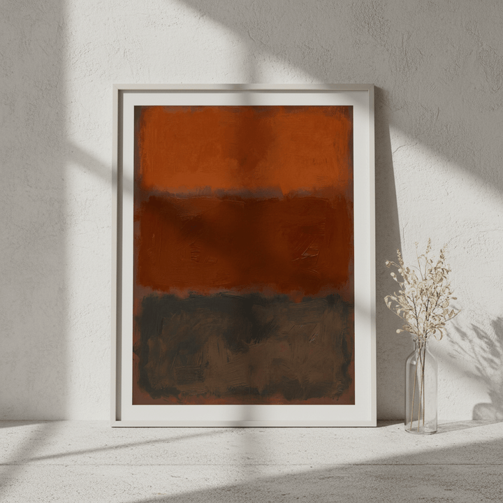 Ember Horizons, Mark Rothko Inspired Abstract Art wall - art - picture - poster
