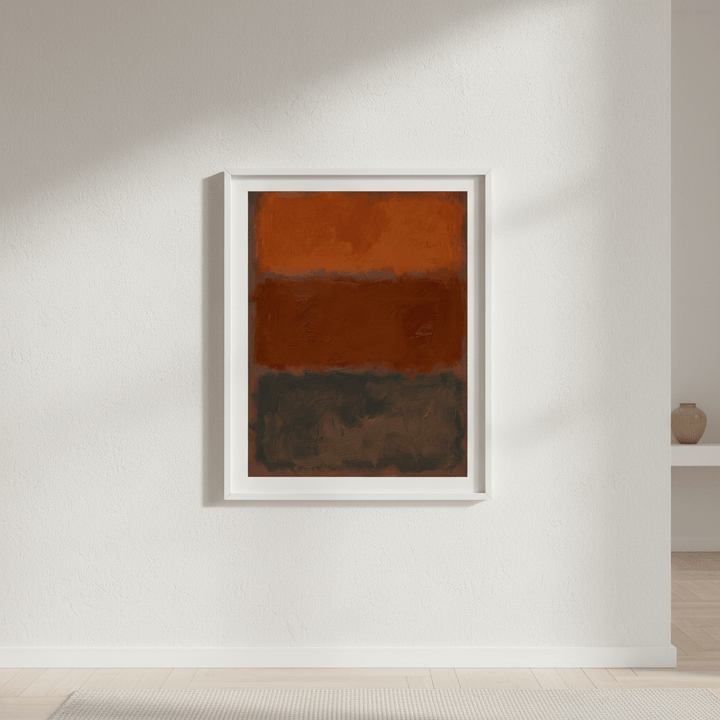 Ember Horizons, Mark Rothko Inspired Abstract Art wall - art - picture - poster