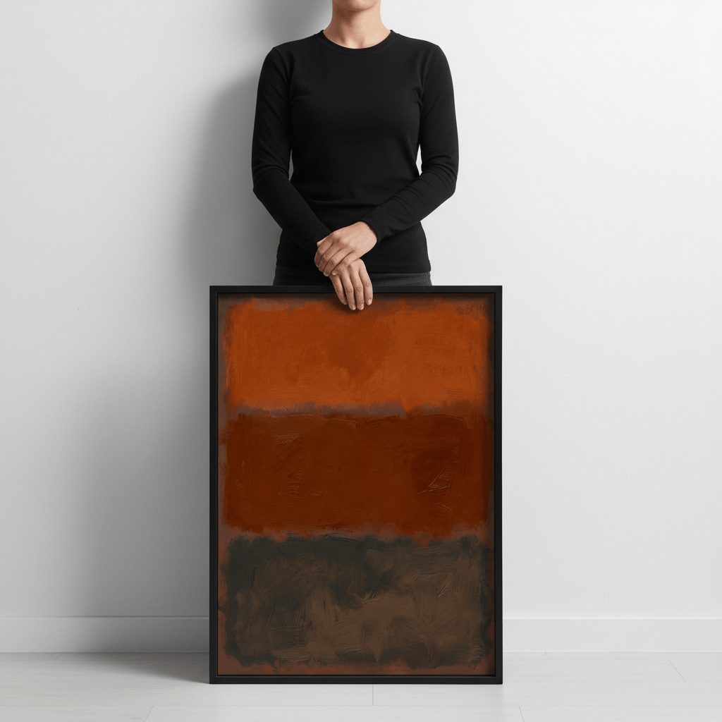 Ember Horizons, Mark Rothko Inspired Abstract Art wall - art - picture - poster