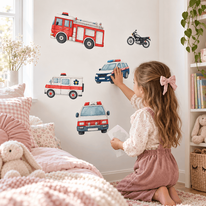 Emergency Vehicle Decal Sticker Pack Set wall-art-picture-poster