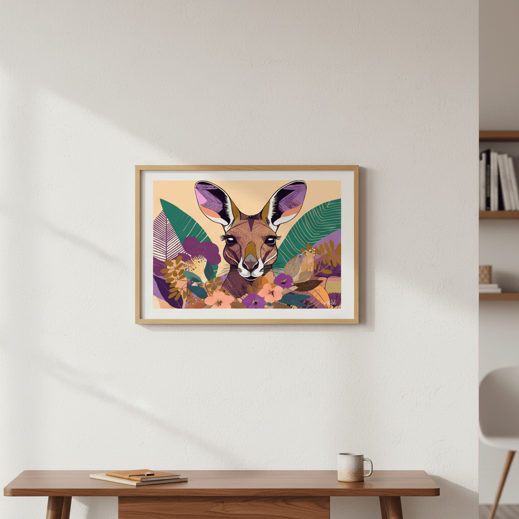 Empyreal Kangaroo by Inkheart Designs wall - art - picture - poster