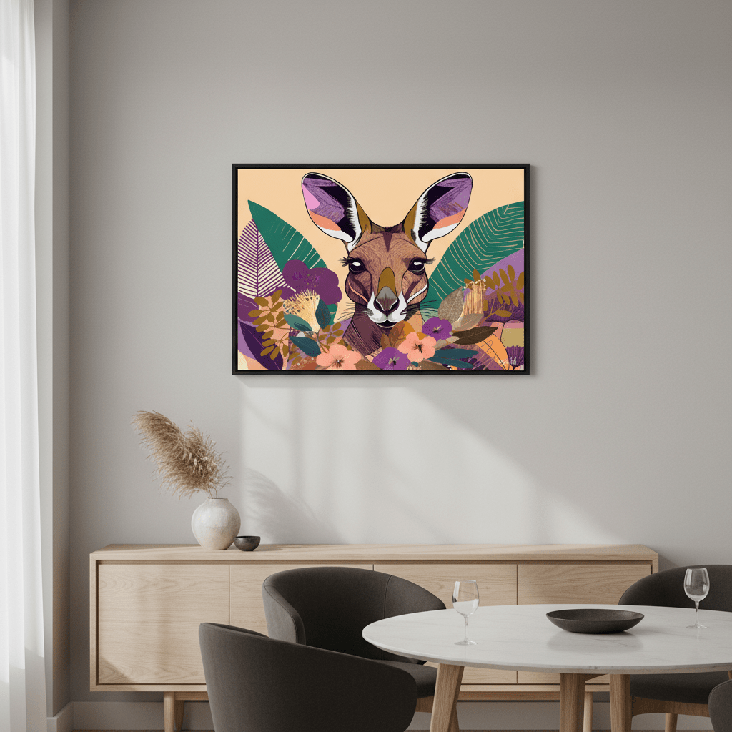 Empyreal Kangaroo by Inkheart Designs wall - art - picture - poster