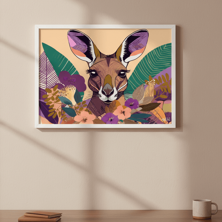 Empyreal Kangaroo by Inkheart Designs wall - art - picture - poster