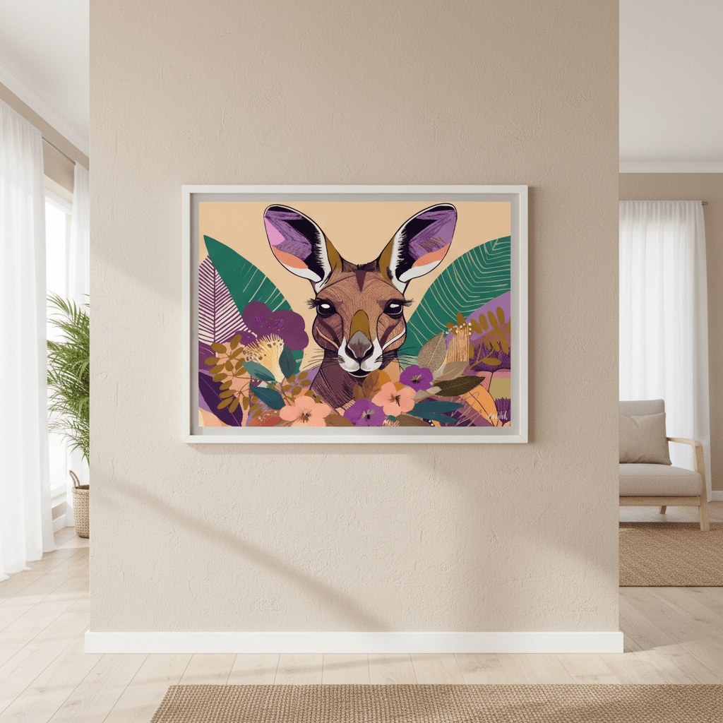 Empyreal Kangaroo by Inkheart Designs wall - art - picture - poster