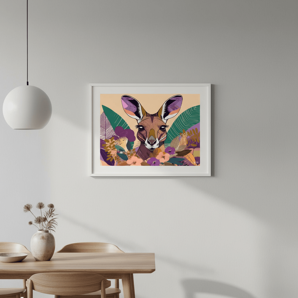 Empyreal Kangaroo by Inkheart Designs wall - art - picture - poster