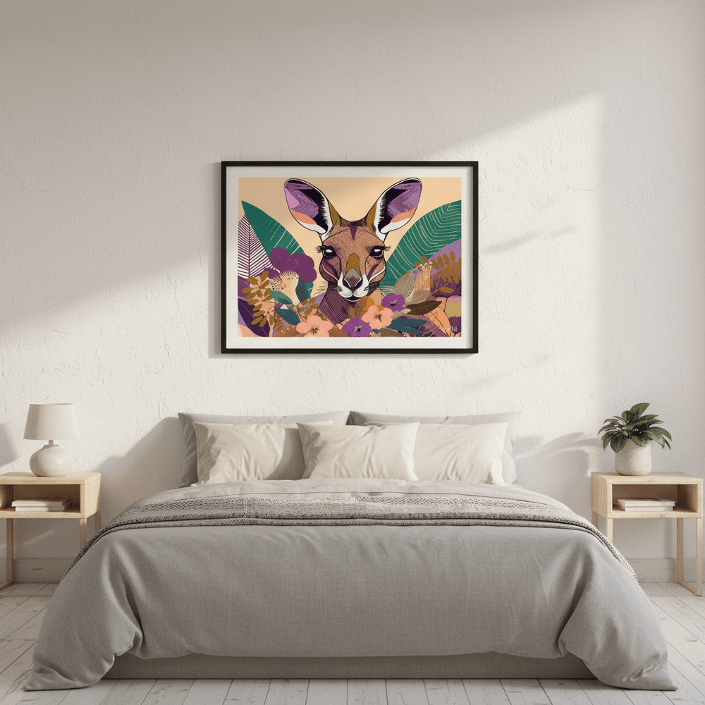Empyreal Kangaroo by Inkheart Designs wall - art - picture - poster