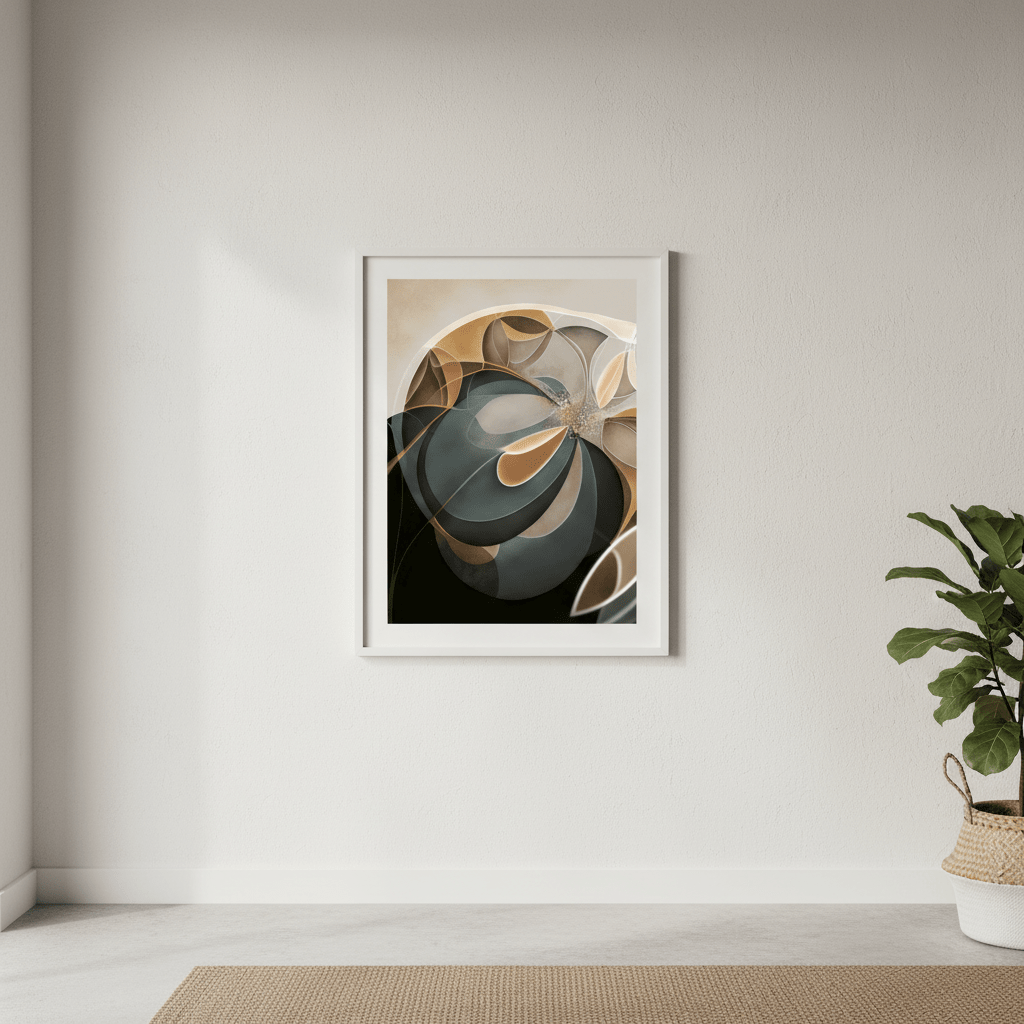Endless Blue Pulse by Bella Eve wall - art - picture - poster