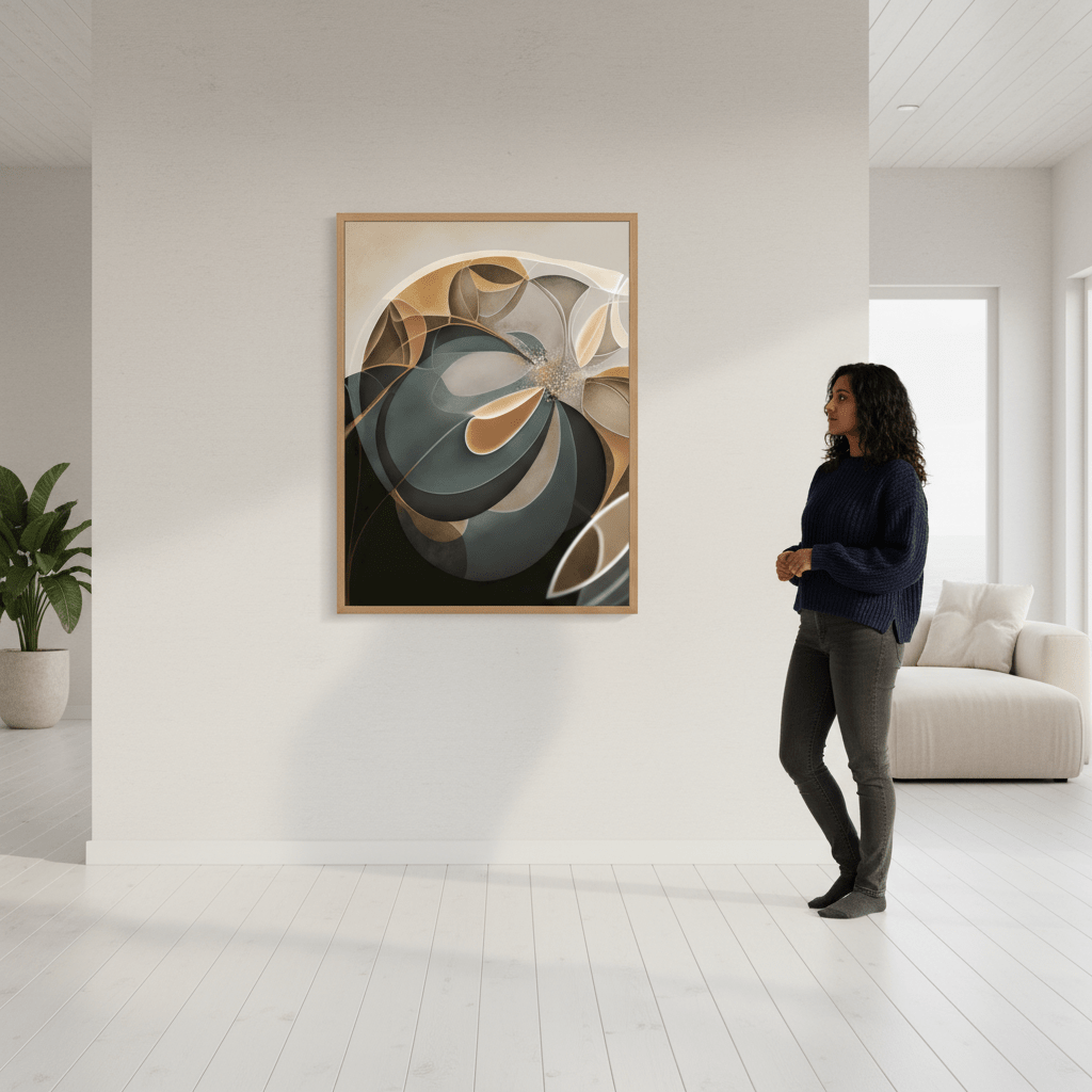 Endless Blue Pulse by Bella Eve wall - art - picture - poster
