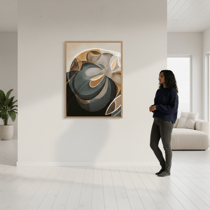 Endless Blue Pulse by Bella Eve wall - art - picture - poster