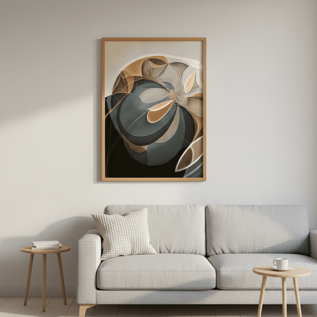 Endless Blue Pulse by Bella Eve wall - art - picture - poster