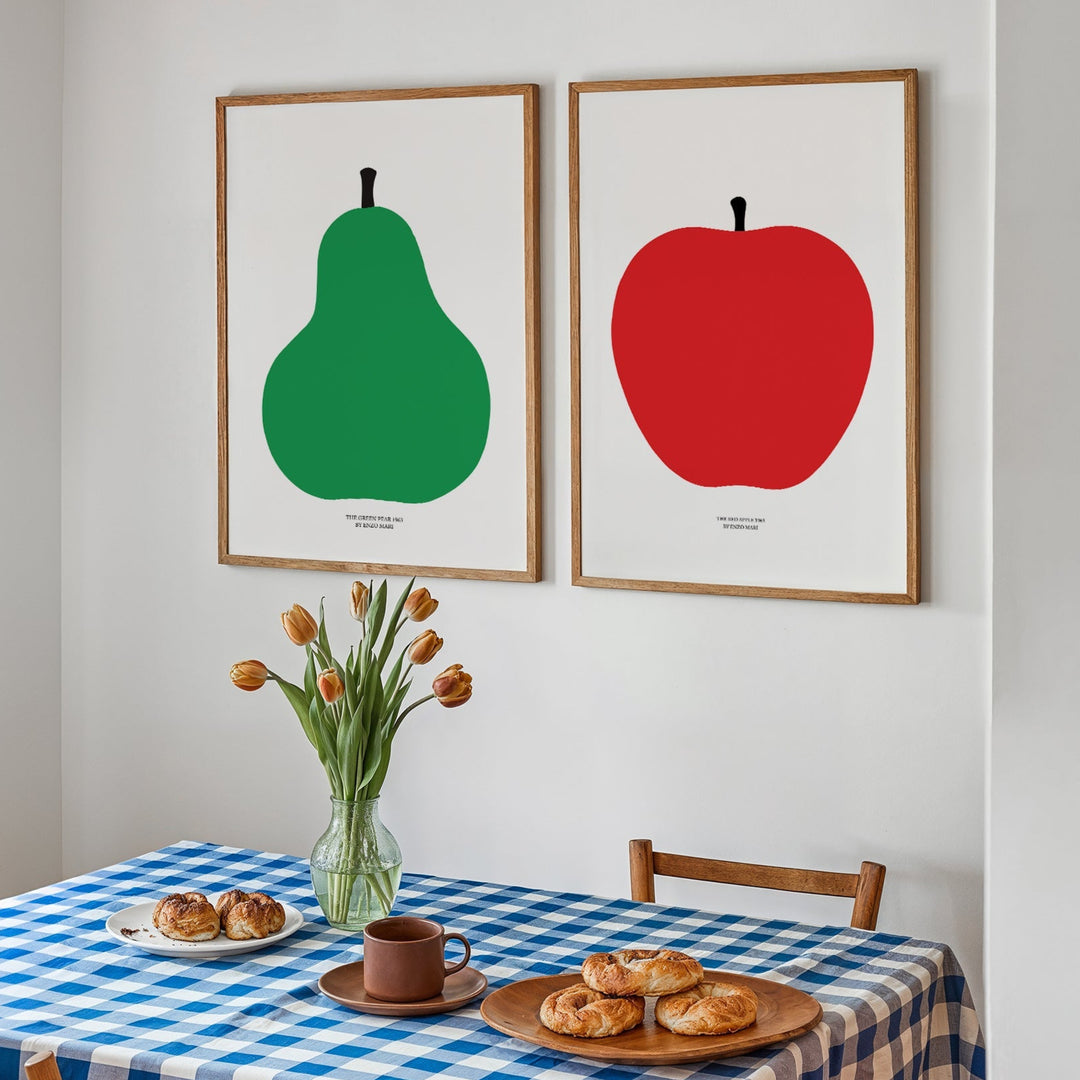 Enzo Apple and Pear Set of 2 Prints wall - art - picture - poster