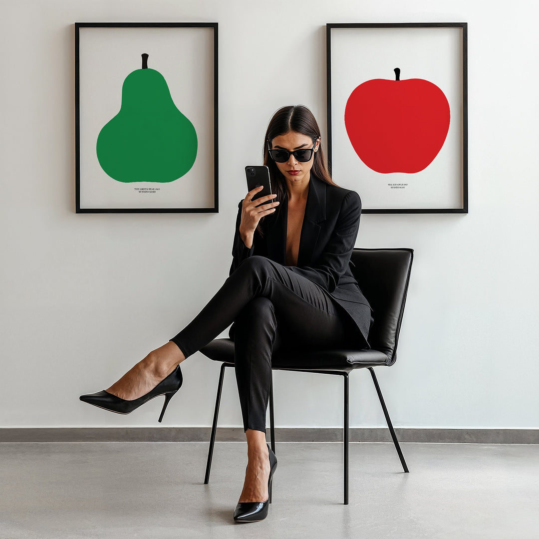 Enzo Apple and Pear Set of 2 Prints wall - art - picture - poster