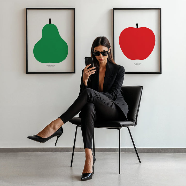 Enzo Apple and Pear Set of 2 Prints wall - art - picture - poster