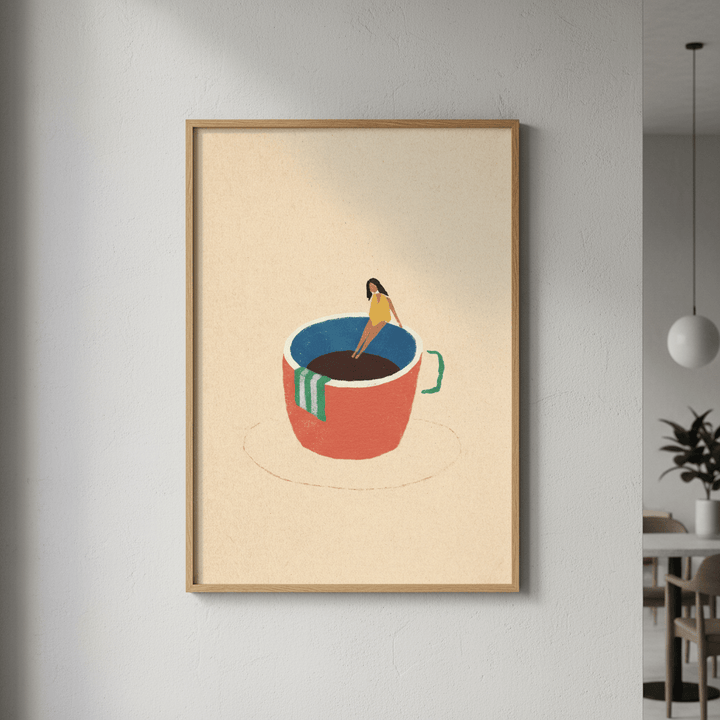 Espresso Girl by Henry Rivers wall - art - picture - poster