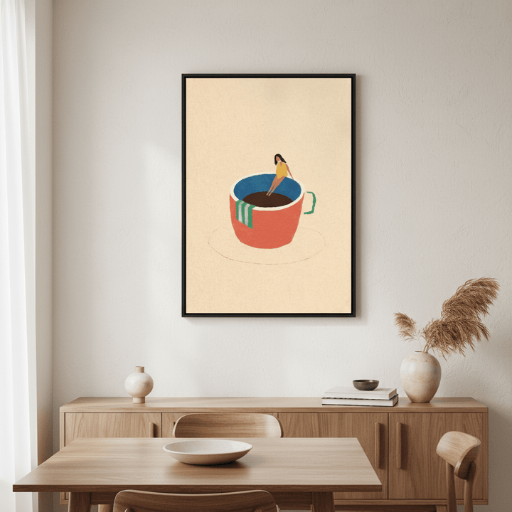 Espresso Girl by Henry Rivers wall - art - picture - poster