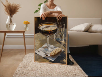 Espresso Martini Oil Painting Illustration Poster wall - art - picture - poster