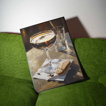 Espresso Martini Oil Painting Illustration Poster wall - art - picture - poster