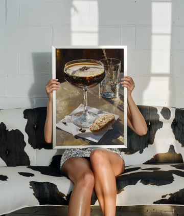 Espresso Martini Oil Painting Illustration Poster wall - art - picture - poster