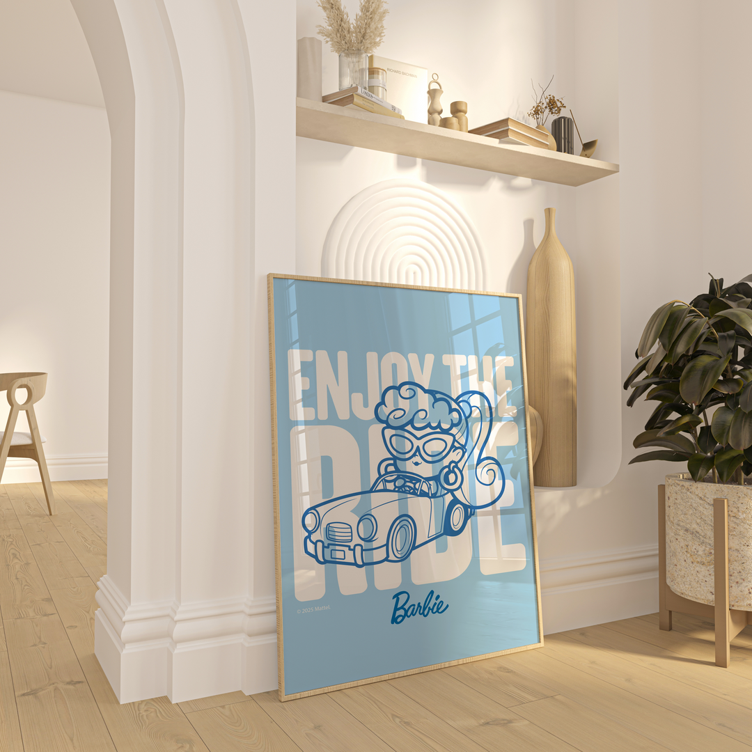 Barbie Enjoy The Ride Portrait Print