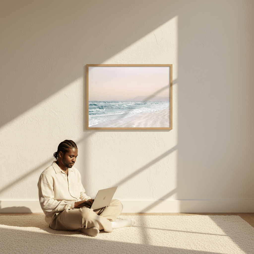 Evenings at the Beach by Hope Bainbridge wall - art - picture - poster