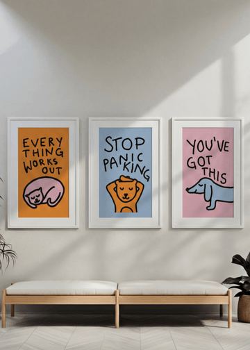 Everything Works Out Trio by Lucia Sankovic wall - art - picture - poster