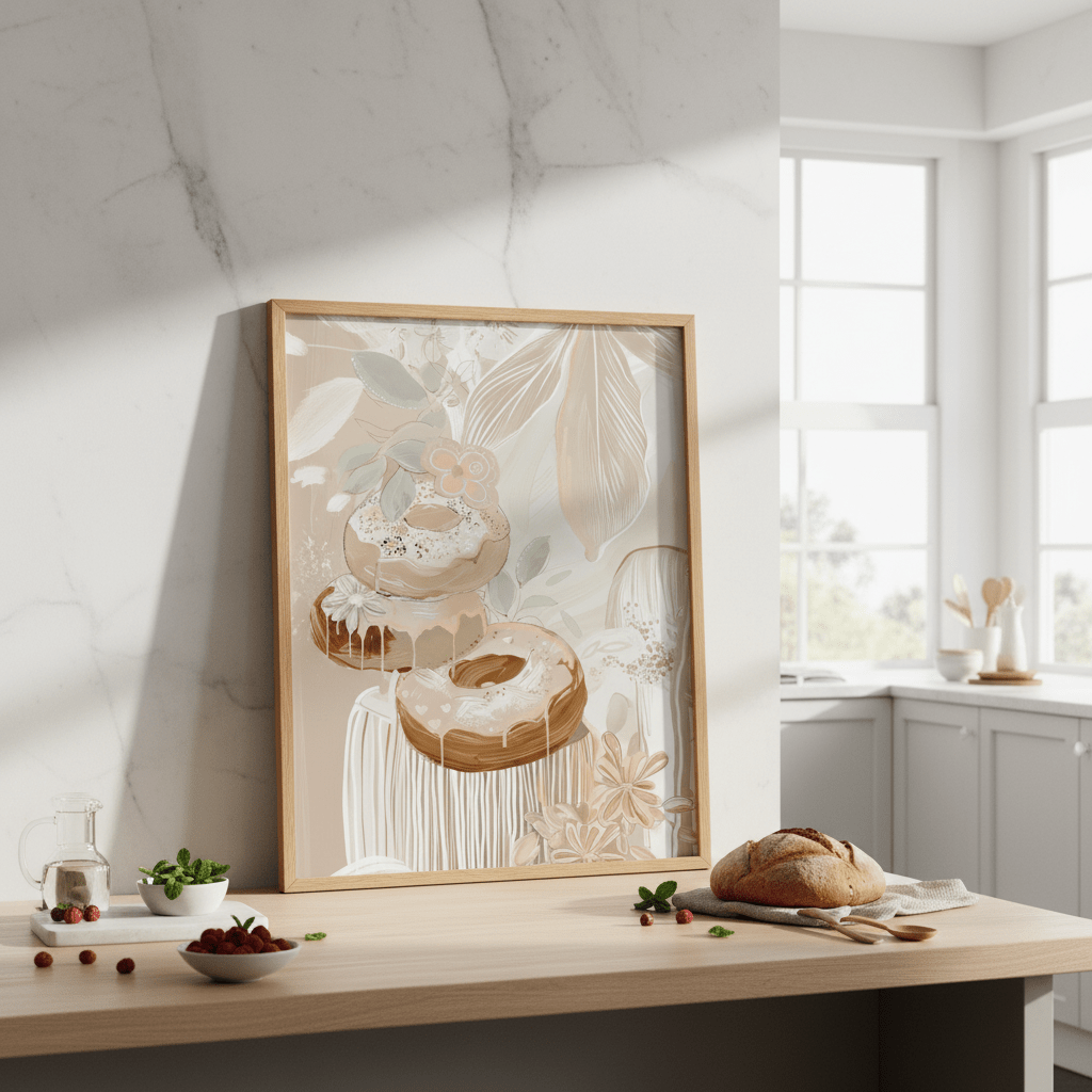 Evie's Donuts by Bella Eve wall - art - picture - poster