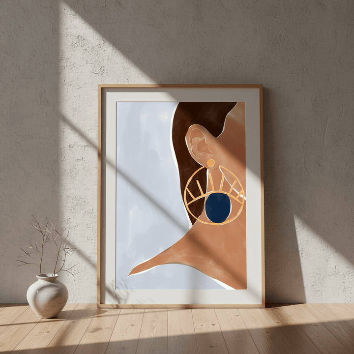 Evil Eye Earring by Ivy Green Illustrations wall - art - picture - poster