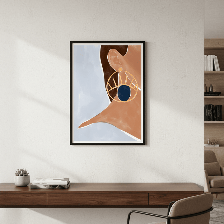 Evil Eye Earring by Ivy Green Illustrations wall - art - picture - poster