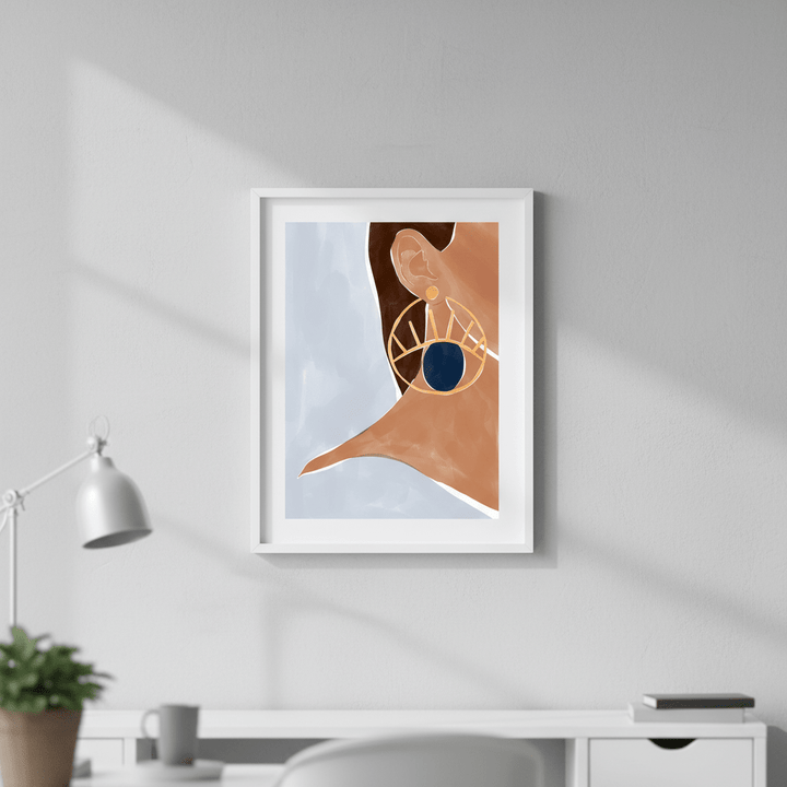 Evil Eye Earring by Ivy Green Illustrations wall - art - picture - poster