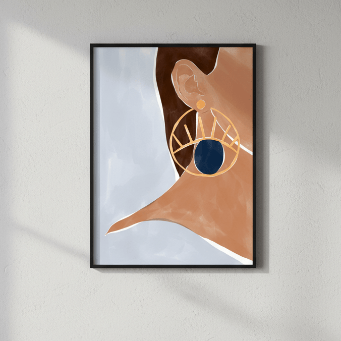 Evil Eye Earring by Ivy Green Illustrations wall - art - picture - poster
